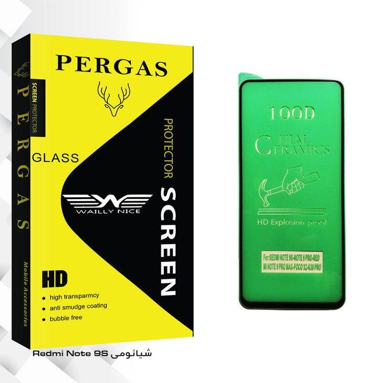 محافظ صفحه نمایش سرامیکی وایلی نایس مدل Pergas Glass مناسب برای گوشی موبایل شیائومی Redmi Note 9