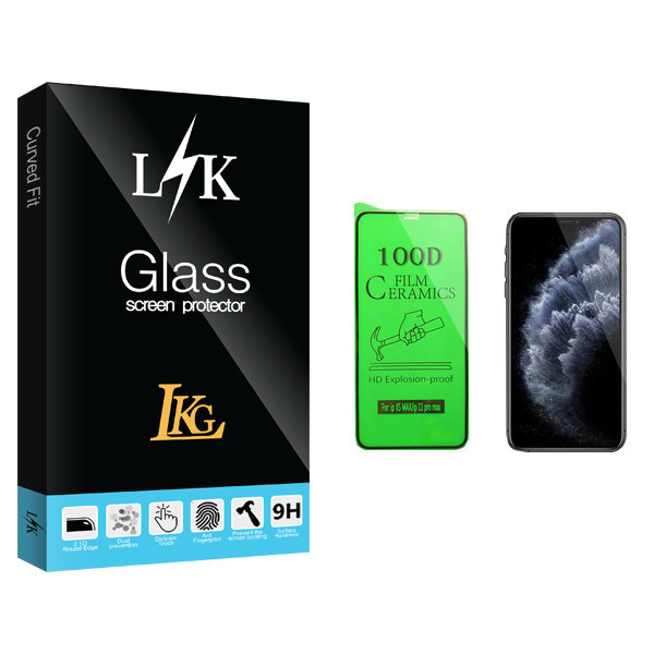 محافظ صفحه نمایش سرامیکی ال کا جی مدل LK Glass مناسب برای گوشی موبایل اپل iPhone 11 Pro Max
