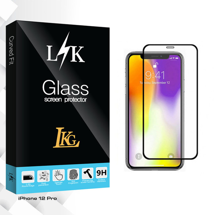 محافظ صفحه نمایش مات ال کا جی مدل LK Glass مناسب برای گوشی موبایل اپل iPhone 12 Pro