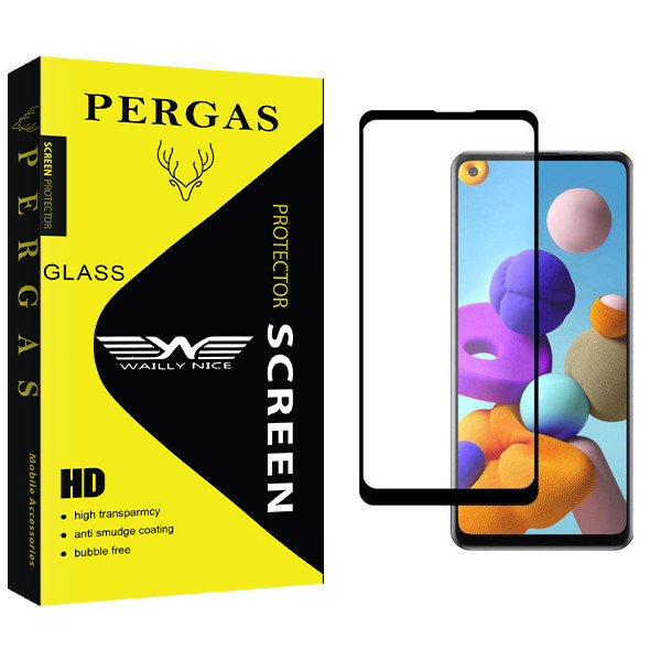 محافظ صفحه نمایش وایلی نایس مدل Pergas Glass مناسب برای گوشی موبایل سامسونگ Galaxy A21s