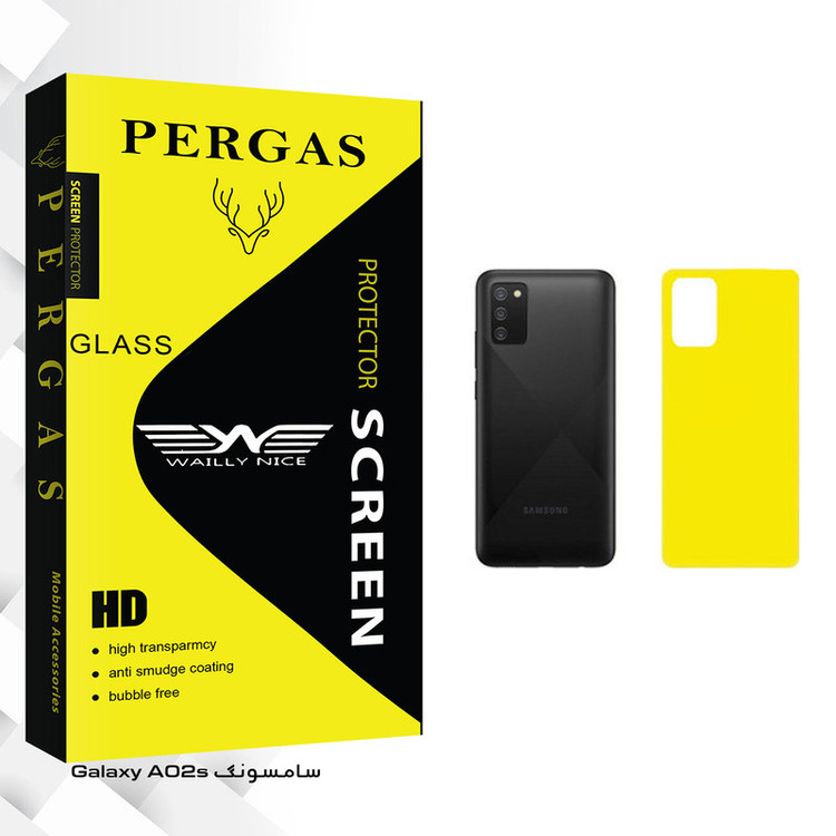 محافظ پشت گوشی وایلی نایس مدل Pergas Glass مناسب برای گوشی موبایل سامسونگ Galaxy A02s