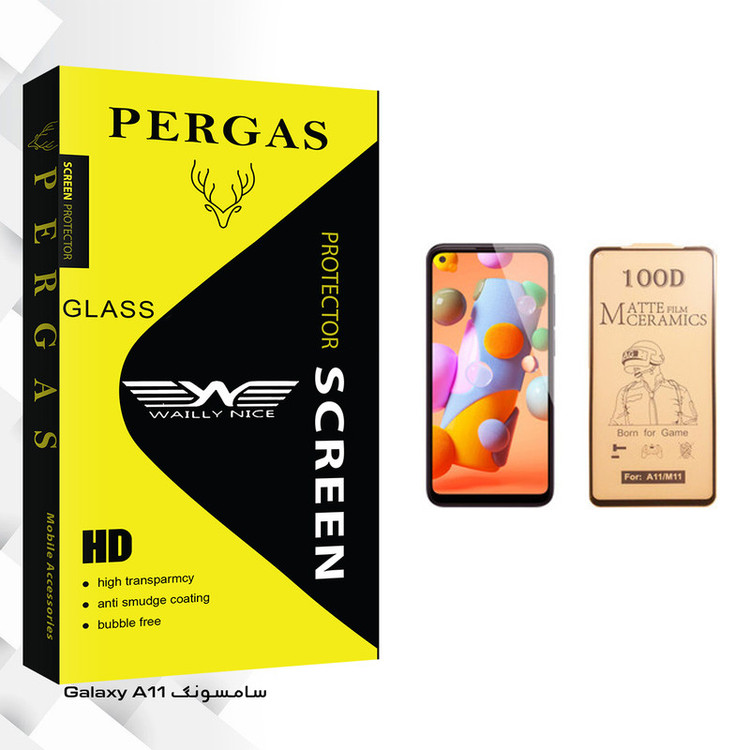 محافظ صفحه نمایش سرامیکی وایلی نایس مدل Pergas Glass مناسب برای گوشی موبایل سامسونگ Galaxy A11