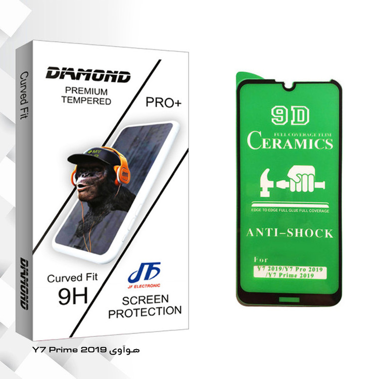 محافظ صفحه نمایش سرامیکی جی اف مدل Diamond glass مناسب برای گوشی موبایل هوآوی Y7 Prime 2019