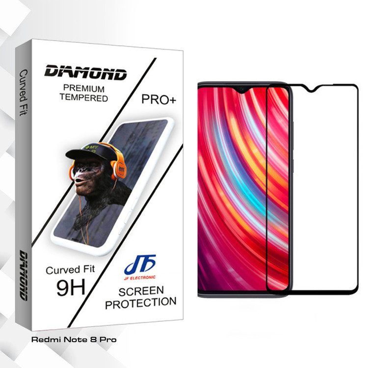 محافظ صفحه نمایش سرامیکی جی اف مدل Diamond glass مناسب گوشی موبایل شیائومی Redmi Note 8 Pro