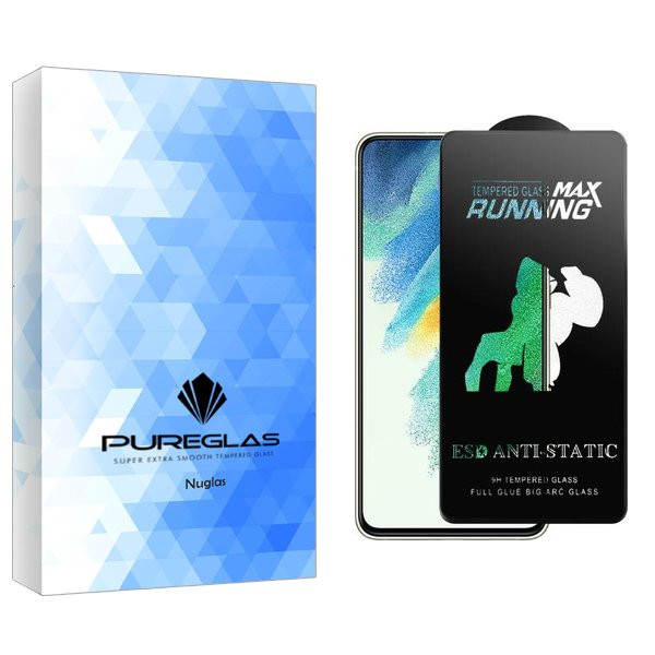 محافظ صفحه نمایش پیور گلس مدل NueGlasnewpkg Running Max مناسب برای گوشی موبایل سامسونگ Galaxy S21 fe