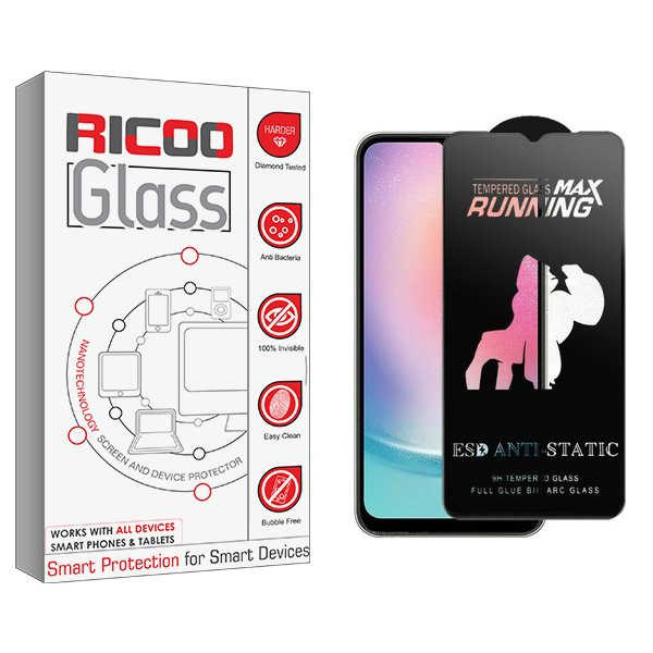 محافظ صفحه نمایش ریکو مدل RiC2newpkg Running Max مناسب برای گوشی موبایل سامسونگ Galaxy A15/A25/A24