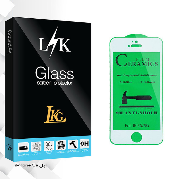 محافظ صفحه نمایش سرامیکی ال کا جی مدل LK Glass مناسب برای گوشی موبایل اپل iPhone 5s