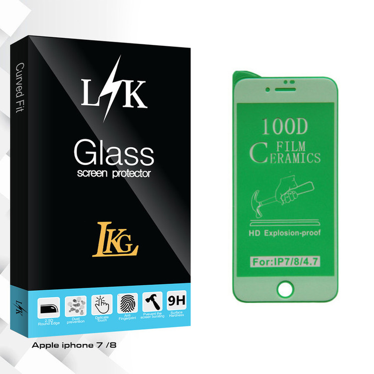 محافظ صفحه نمایش ال کا جی مدل LK Glass مناسب برای گوشی موبایل اپل iphone 7 /8