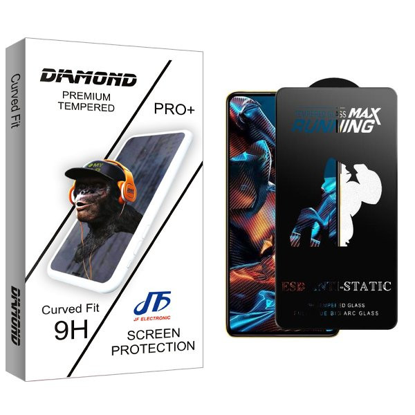 محافظ صفحه نمایش جی اف مدل Diamond2 Running Max مناسب برای گوشی موبایل شیائومی Redmi Note 12 Pro / Poco X5 Pro