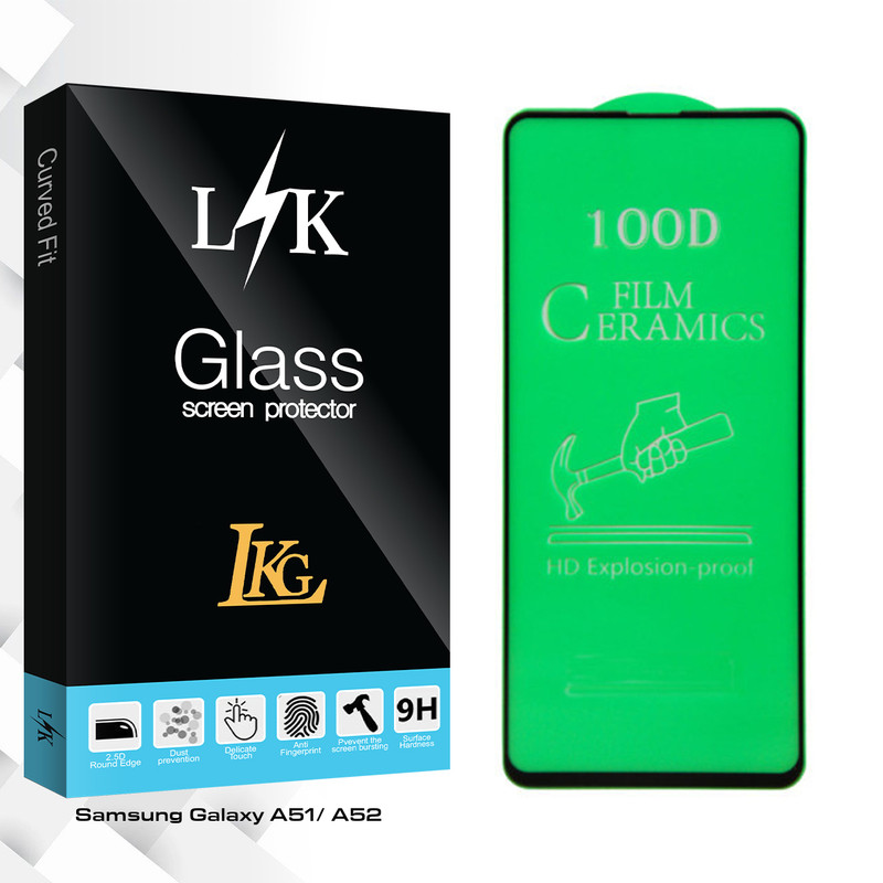محافظ صفحه نمایش سرامیکی ال کا جی مدل LK Glass مناسب برای گوشی موبایل سامسونگ Galaxy A51/ A52