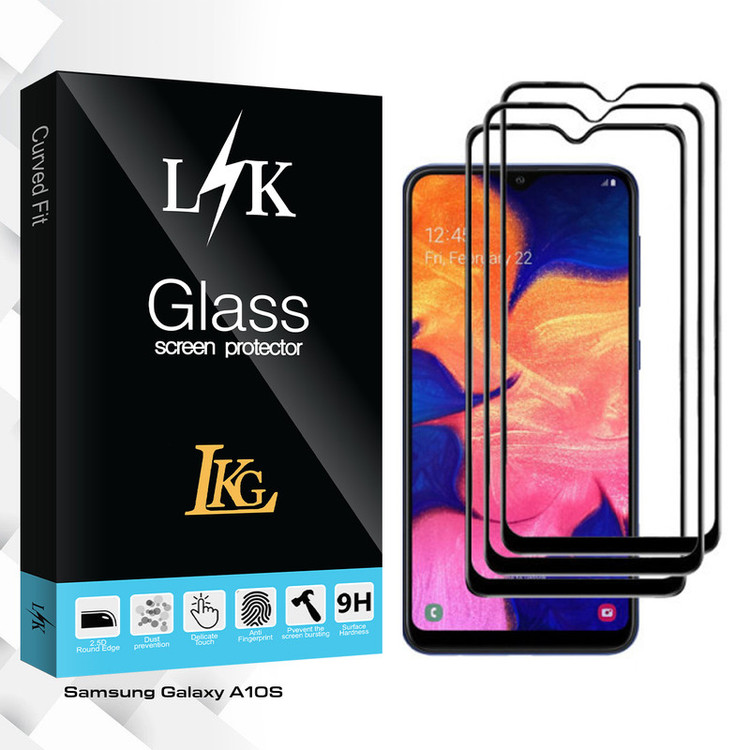 محافظ صفحه نمایش ال کا جی مدل LK Glass مناسب برای گوشی موبایل سامسونگ Galaxy A10S بسته سه عددی