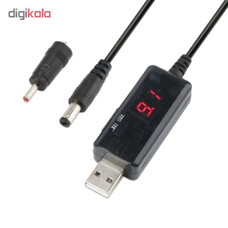 کابل تبدیل USB به DC مدل T912 طول 0.88 متر