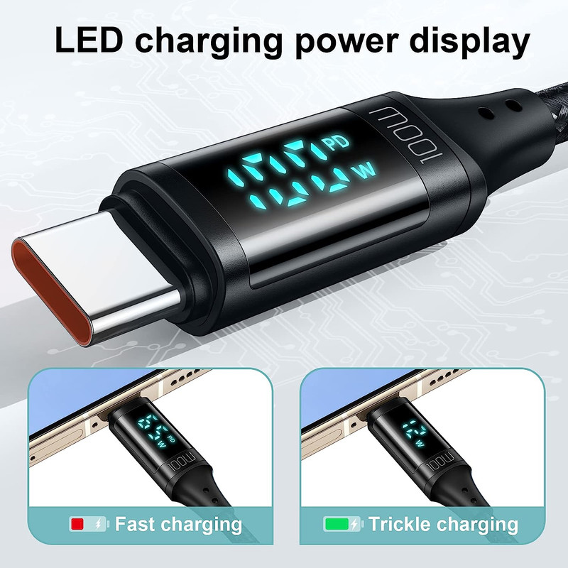 کابل USB-C مک دودو مدل Digital HD 100W PD Fast Charge طول 1.2 متر