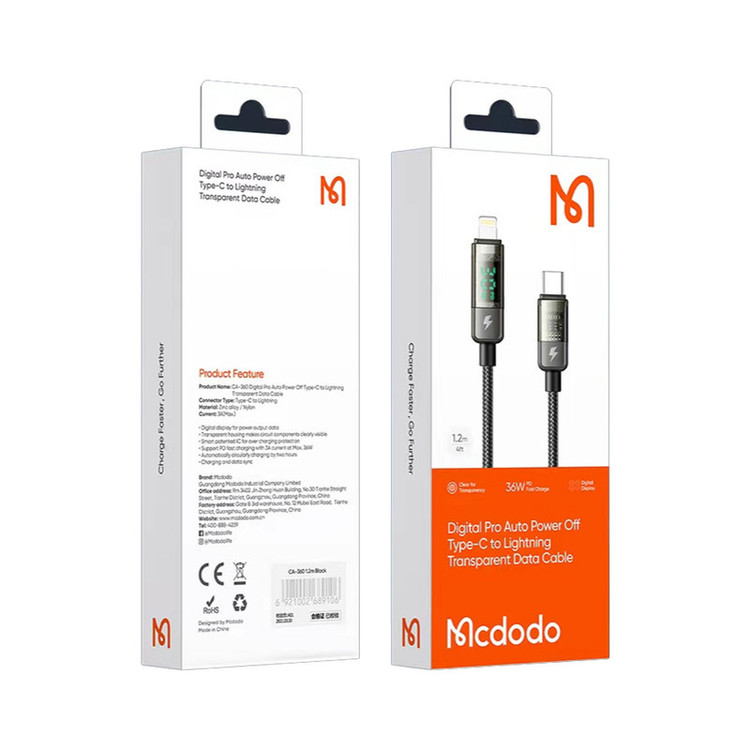 کابل USB-C مک دودو مدلCA-361 طول ۱.۲ متر