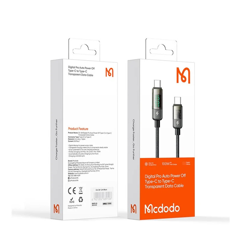 کابل USB-C مک دودو مدلCA-361 طول ۱.۲ متر