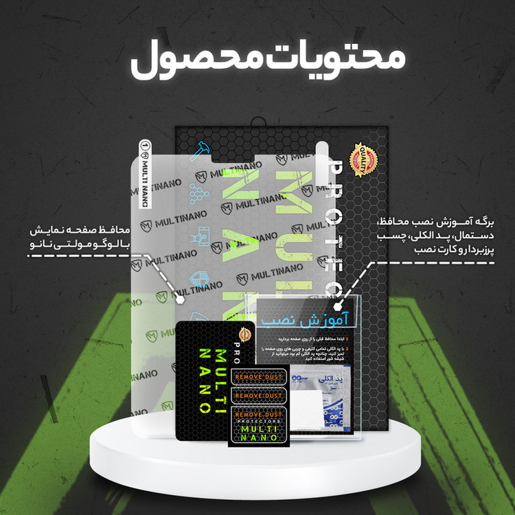محافظ صفحه نمایش مات مولتی نانو مدل X-S1M مناسب برای تبلت شیائومی Poco Pad 12.1 inch 2024