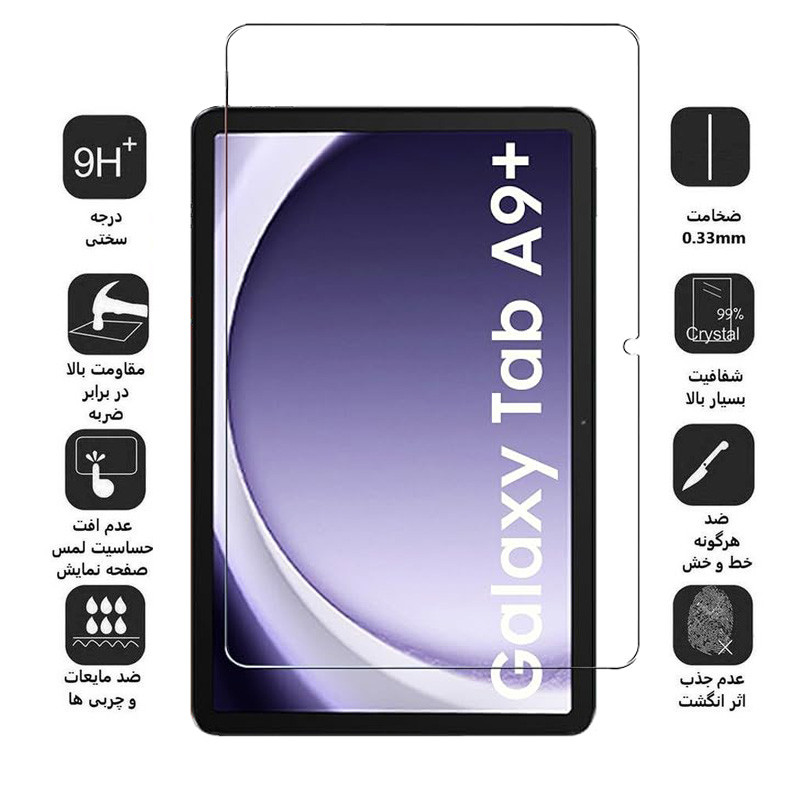 محافظ صفحه نمایش 5D اپیکوی مدل Super Power مناسب برای تبلت سامسونگ Galaxy Tab A9 Plus
