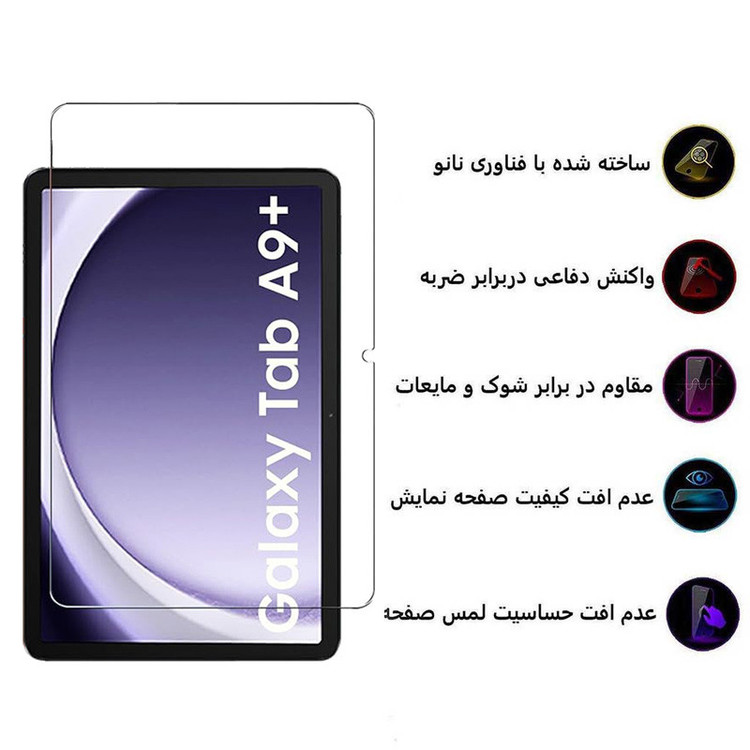 محافظ صفحه نمایش 5D اپیکوی مدل Super Power مناسب برای تبلت سامسونگ Galaxy Tab A9 Plus