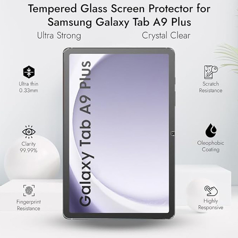 محافظ صفحه نمایش 5D اپیکوی مدل Super Power مناسب برای تبلت سامسونگ Galaxy Tab A9 Plus
