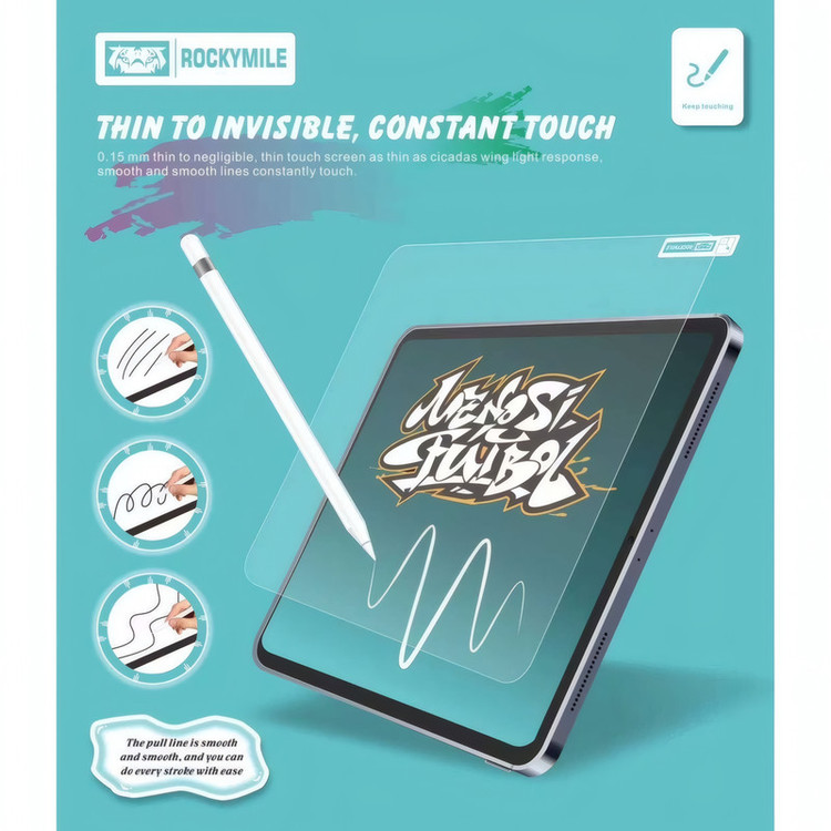 محافظ صفحه نمایش شیشه ای راکی مایل مدل TB مناسب برای تبلت اپل iPad Pro 11 2024