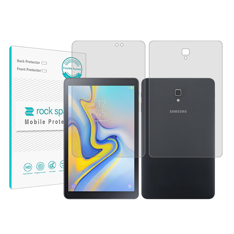 محافظ صفحه نمایش شفاف راک اسپیس مدل Hygel مناسب برای تبلت سامسونگ Galaxy Tab A10.5 به همراه محافظ پشت تبلت