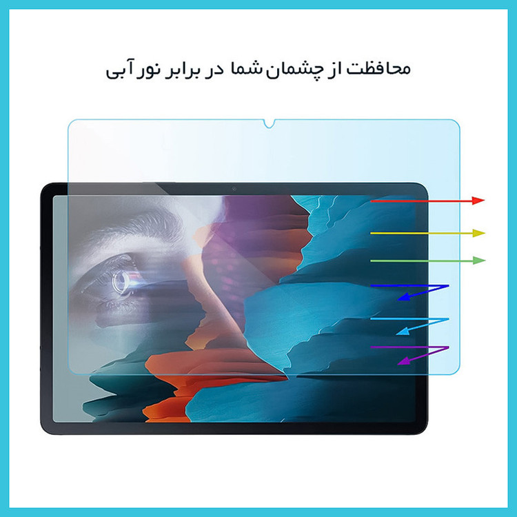 محافظ صفحه نمایش آنتی بلو راک اسپیس مدل HyBLU مناسب برای تبلت سامسونگ Galaxy Tab A 8.0 & S Pen (2019)