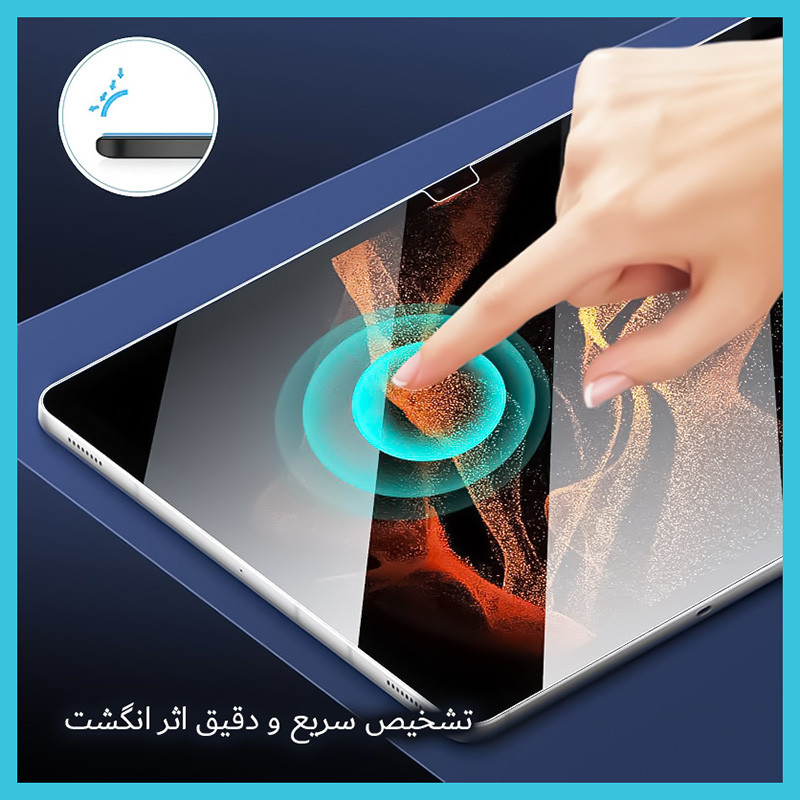 محافظ صفحه نمایش شفاف راک اسپیس مدل Hygel مناسب برای تبلت اپل iPad 10.2 (2021) به همراه محافظ پشت تبلت
