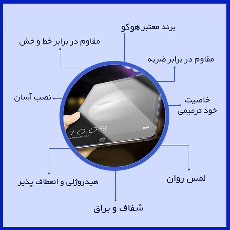 محافظ صفحه نمایش شفاف هوکو مدل HyGEL مناسب برای تبلت سامسونگ Google Nexus 10