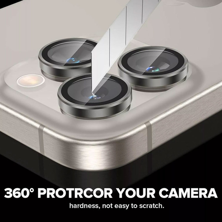 محافظ لنز دوربین انتک مدل Metal مناسب برای گوشی موبایل اپل Iphone 16 Pro / 16 Pro Max
