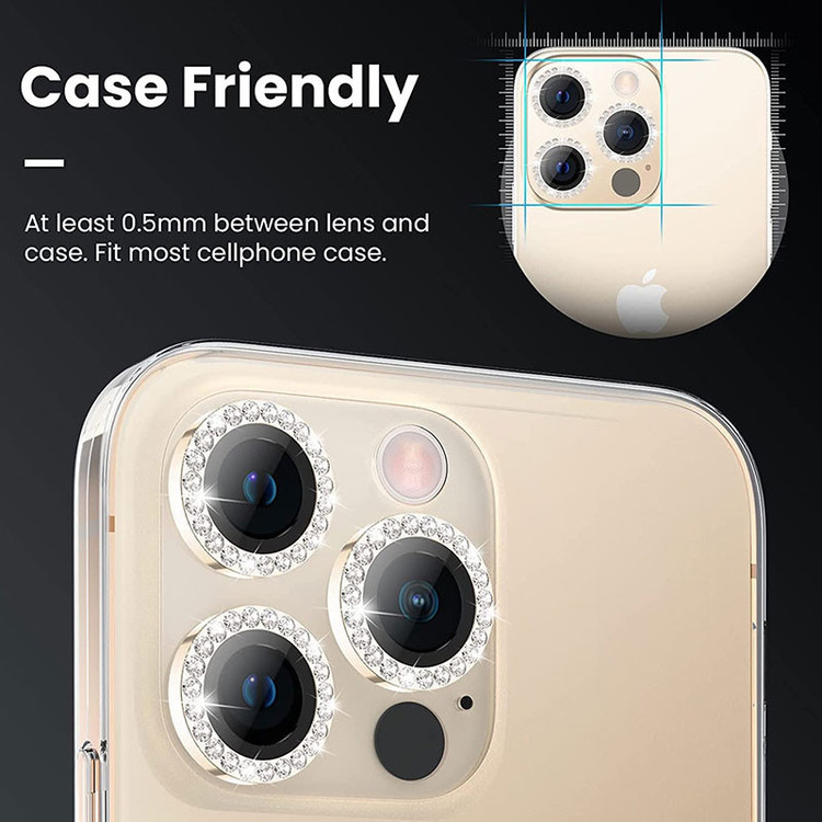 محافظ لنز دوربین مسیر مدل Diamond Ring Lens مناسب برای گوشی موبایل شیائومی Redmi Note 13 Pro 5G