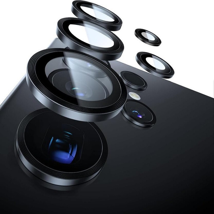 محافظ لنز دوربین گوف مدل Metal مناسب برای گوشی موبایل سامسونگ Galaxy S25 Ultra