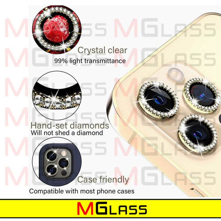 محافظ لنز دوربین امگلس مدل Diamond Ring مناسب برای گوشی موبایل اپل Iphone 12 Pro Max
