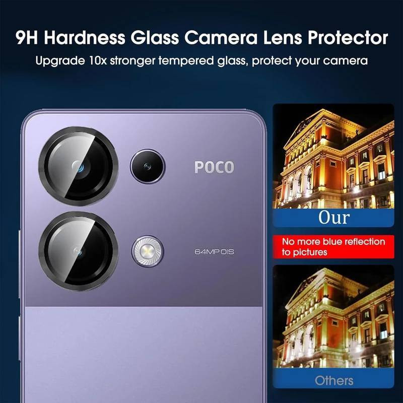 محافظ لنز دوربین گودزیلا مدل رینگی مناسب برای گوشی موبایل شیائومی Poco M6 Pro 4G