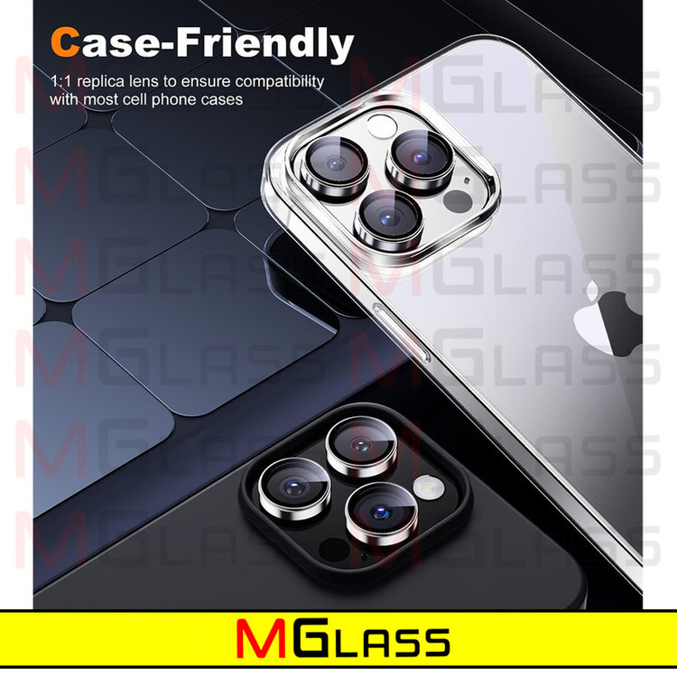 محافظ لنز دوربین امگلس مدل Ring-Metal-MG مناسب برای گوشی موبایل اپل Iphone 15 Pro Max
