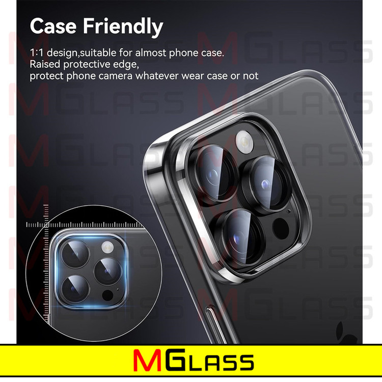 محافظ لنز دوربین امگلس مدل Ring-Metal-MG مناسب برای گوشی موبایل اپل Iphone 15 Pro Max