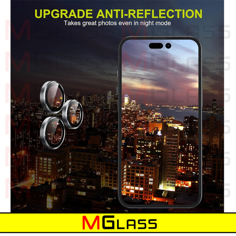 محافظ لنز دوربین امگلس مدل Ring-Metal-MG مناسب برای گوشی موبایل اپل Iphone 15 Pro Max