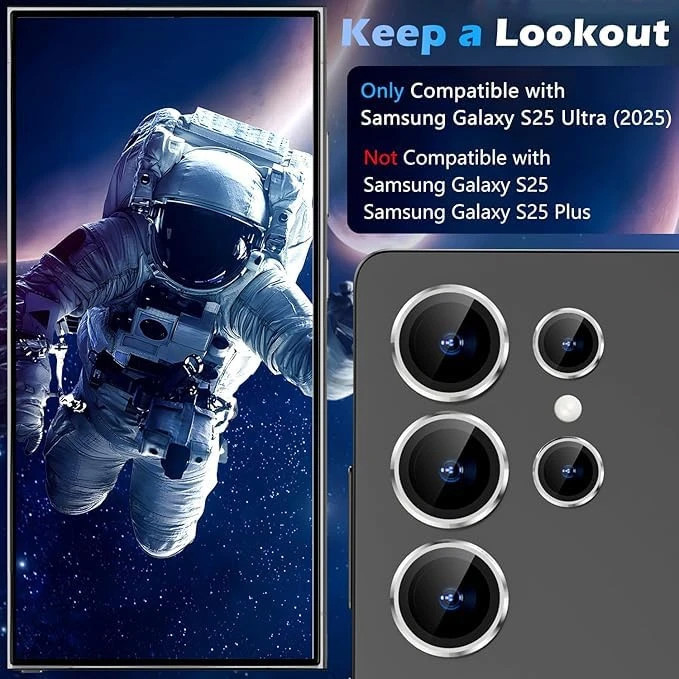 محافظ لنز دوربین کینگدام مدل Protection مناسب برای گوشی موبایل سامسونگ Galaxy S25 Ultra