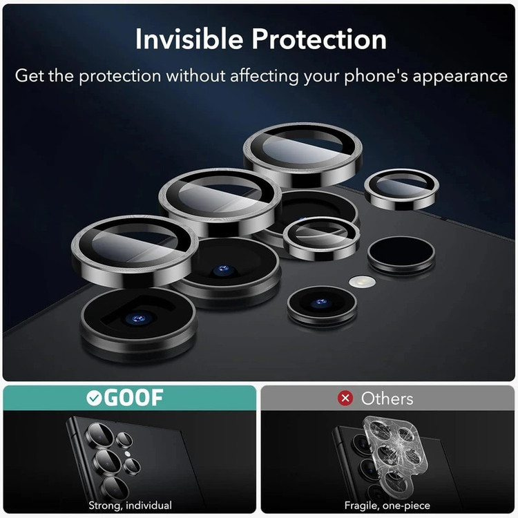 محافظ لنز دوربین کینگدام مدل Protection مناسب برای گوشی موبایل سامسونگ Galaxy S25 Ultra