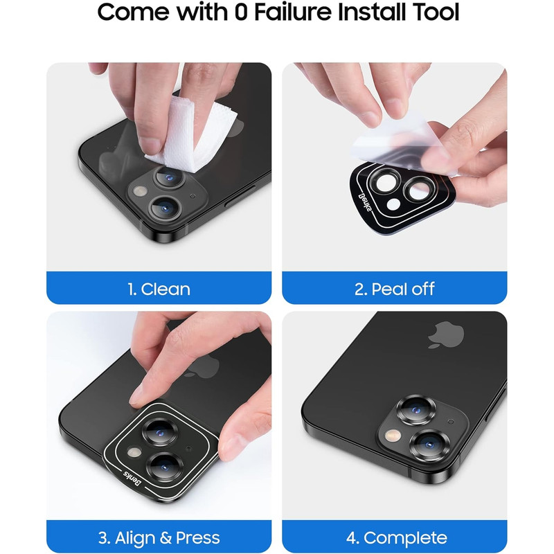 محافظ لنز دوربین بادیگارد مدل رینگی مناسب برای گوشی موبایل اپل iPhone 15 / 15 Plus