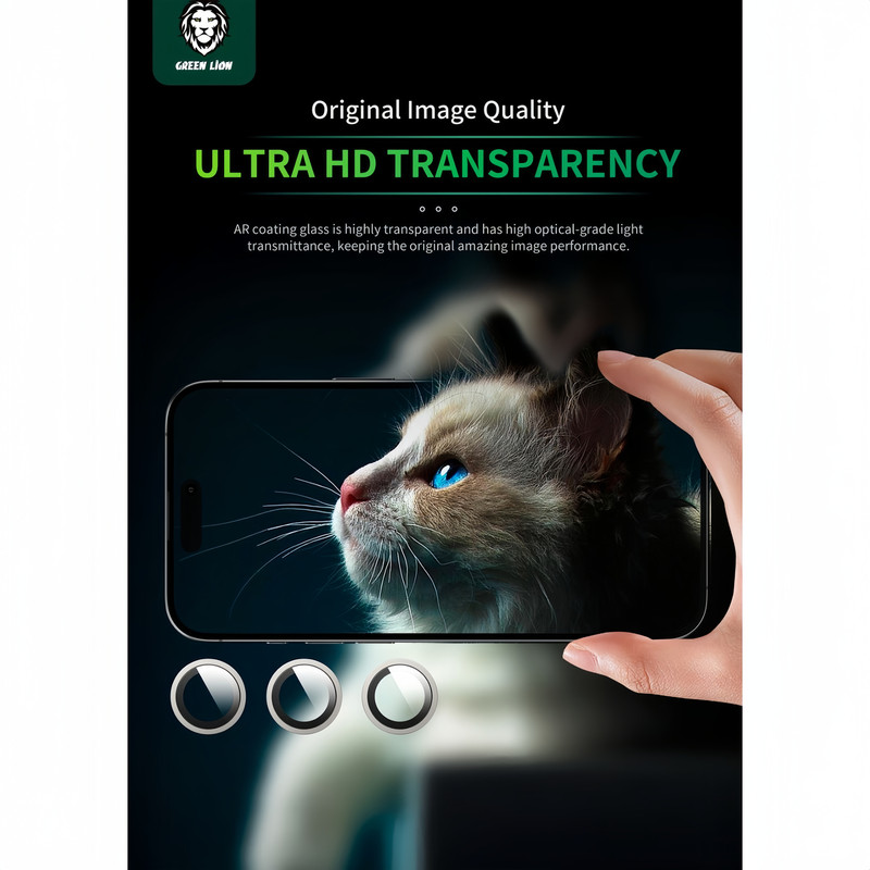 محافظ لنز دوربین گرین لاین مدل Classic مناسب برای گوشی موبایل اپل iPhone 16 Pro / 16 ProMax
