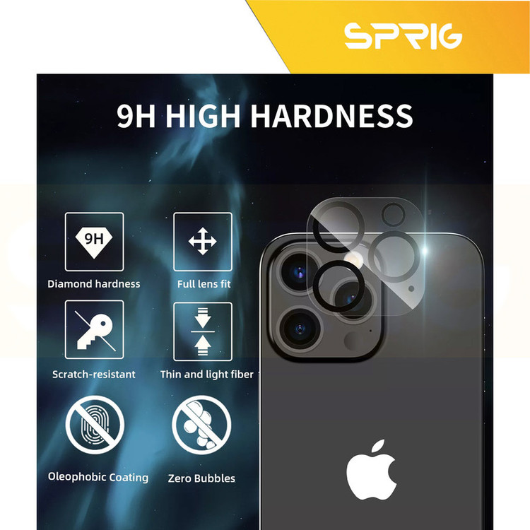 محافظ لنز دوربین اسپریگ مدل 3D Transparent مناسب برای گوشی موبایل اپل Iphone 16 Pro / 16 Pro max