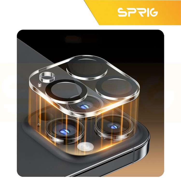محافظ لنز دوربین اسپریگ مدل 3D Transparent مناسب برای گوشی موبایل اپل Iphone 16 Pro / 16 Pro max