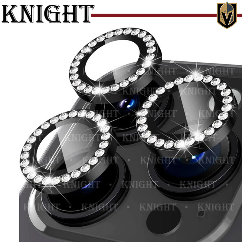 محافظ لنز دوربین نایت مدل Ring Metal Diamond مناسب برای گوشی موبایل اپل Iphone 14 Pro / 14 Pro max