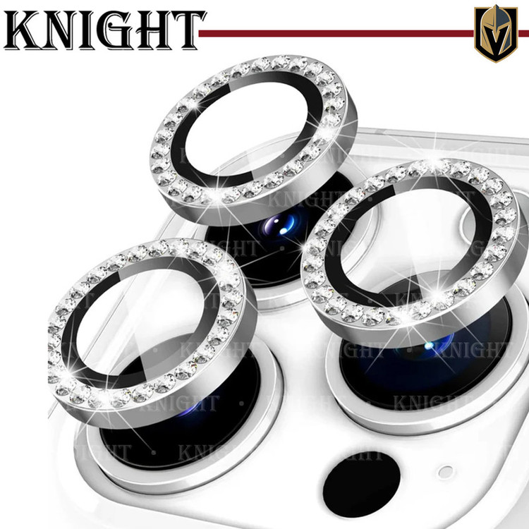 محافظ لنز دوربین نایت مدل Ring Metal Diamond مناسب برای گوشی موبایل اپل Iphone 14 Pro / 14 Pro max