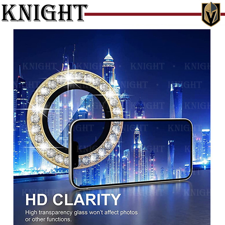 محافظ لنز دوربین نایت مدل Ring Metal Diamond مناسب برای گوشی موبایل اپل Iphone 14 Pro / 14 Pro max
