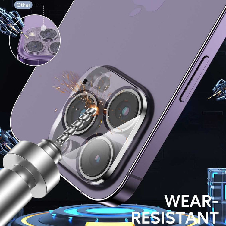 محافظ لنز دوربین گرین لاین مدل Transparent Lens Protector مناسب برای گوشی موبایل اپل IPhone 15 Pro / 15 Pro Max