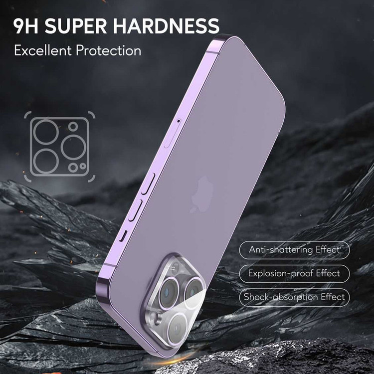 محافظ لنز دوربین گرین لاین مدل Transparent Lens Protector مناسب برای گوشی موبایل اپل IPhone 15 Pro / 15 Pro Max