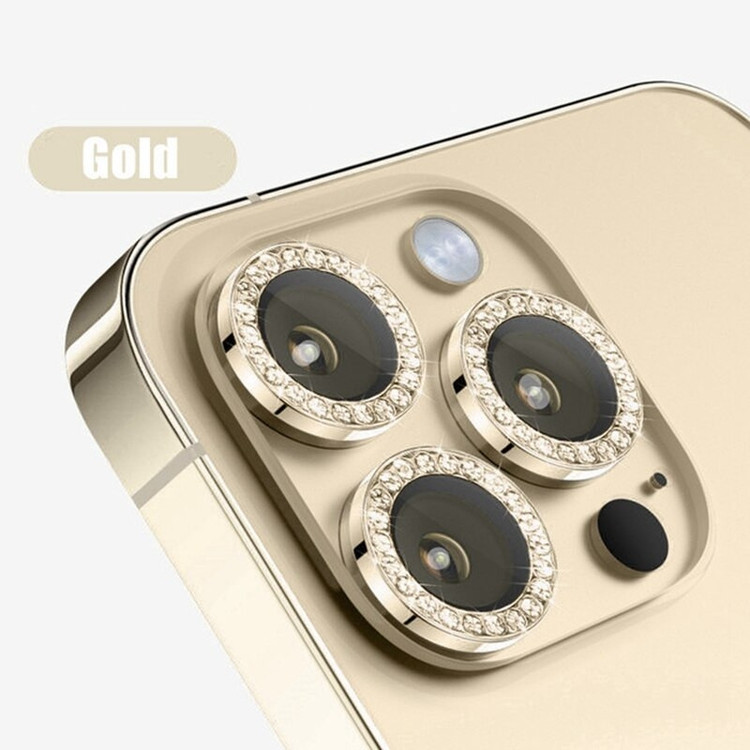 محافظ لنز دوربین بادیگارد مدل رینگی نگین دار مناسب برای گوشی موبایل اپل iPhone 15 Pro / 15 Pro Max