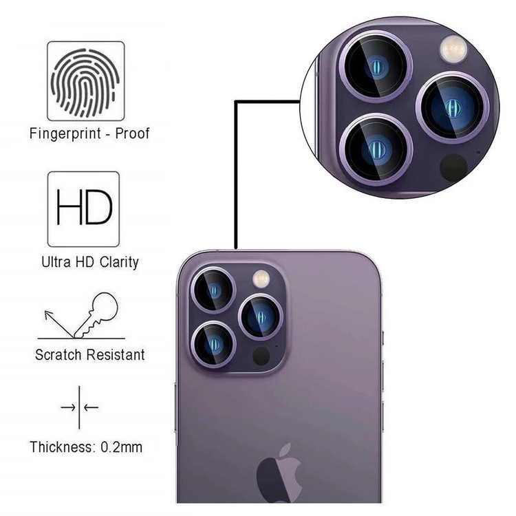 محافظ لنز دوربین اپیکوی مدل Chelipa مناسب برای گوشی موبایل اپل iPhone 13 Pro Max / 13 Pro