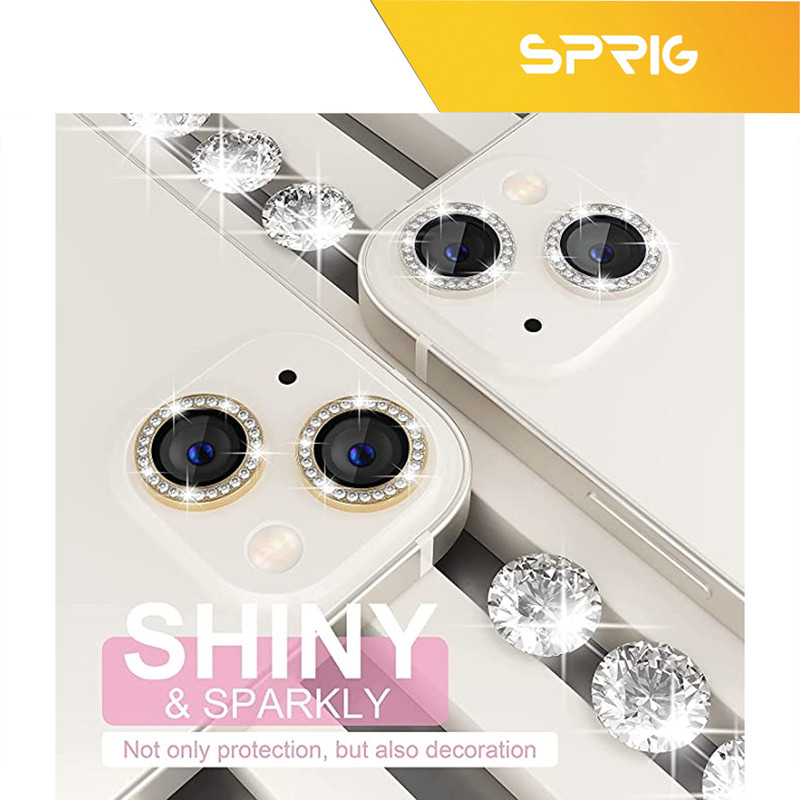 محافظ لنز دوربین اسپریگ مدل Ring metal Diamond مناسب برای گوشی موبایل اپل Iphone 11 Pro / 11 Pro Max
